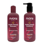 Rivona Keratin Therapy Hair Set, shampoo conditioner combo, smooth hair care