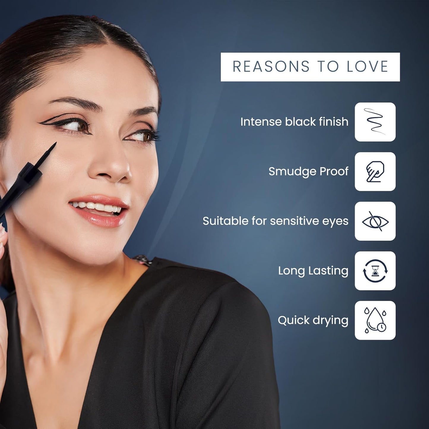 Lotus Make-Up Opulence Botanical Eye Liner, liquid eyeliner, precision tip