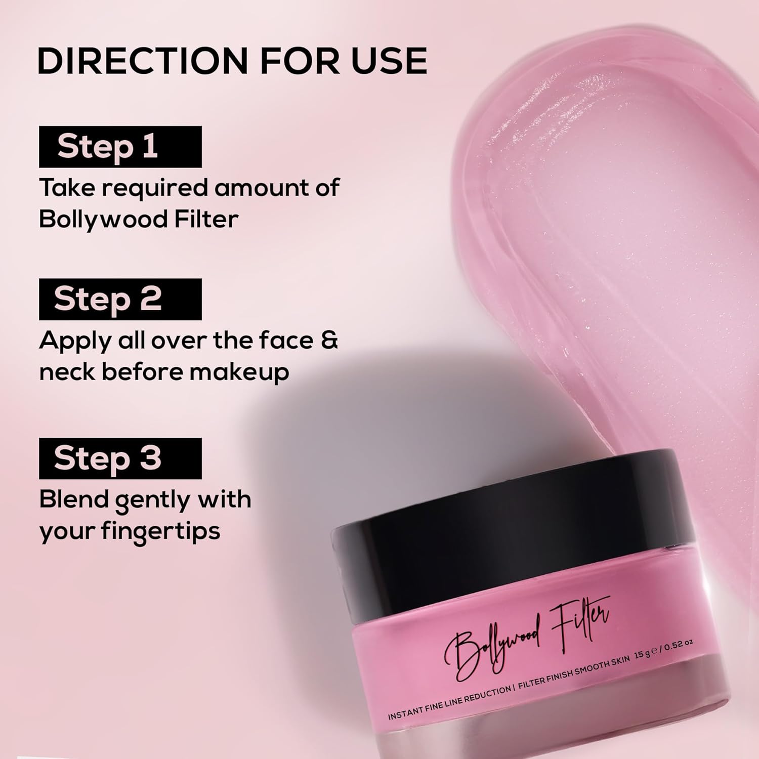 RENEE Bollywood Filter Face Primer (15 g) that blurs fine lines, wrinkles, and pores for a smooth base.