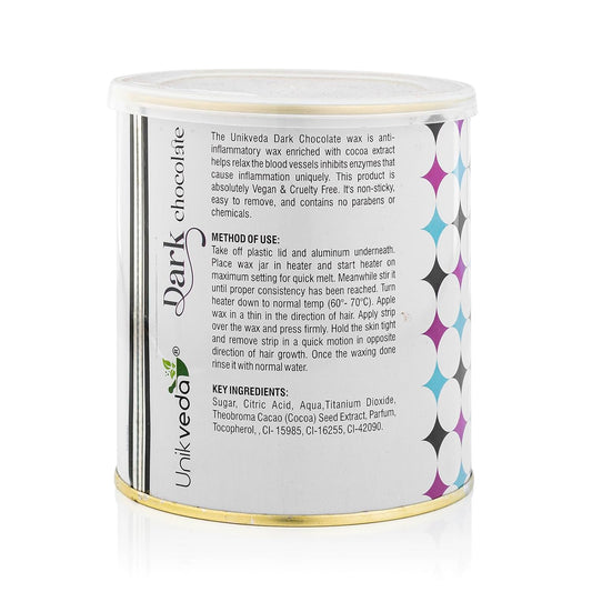 Unikveda Dark Chocolate Wax, hair removal wax, smooth waxing care, professional salon wax, skin comfort