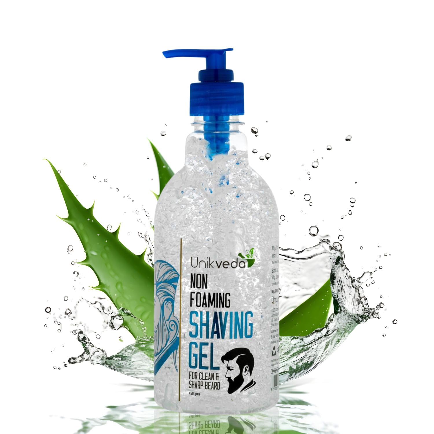 Unikveda Hydrating & Nourishing Non-Foaming Shaving Gel, shaving gel, aloe vera shaving gel, herbal shaving gel, smooth shave, skin comfort