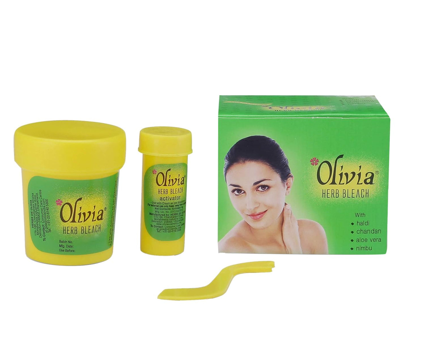 Olivia Herbal Bleach, gentle bleaching care, sensitive skin bleach, professional use