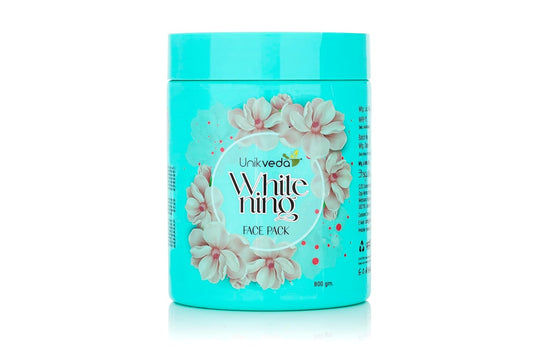 Unikveda White Skin Face Pack, even tone skincare pack, herbal bright care, professional facial pack, glowing skin
