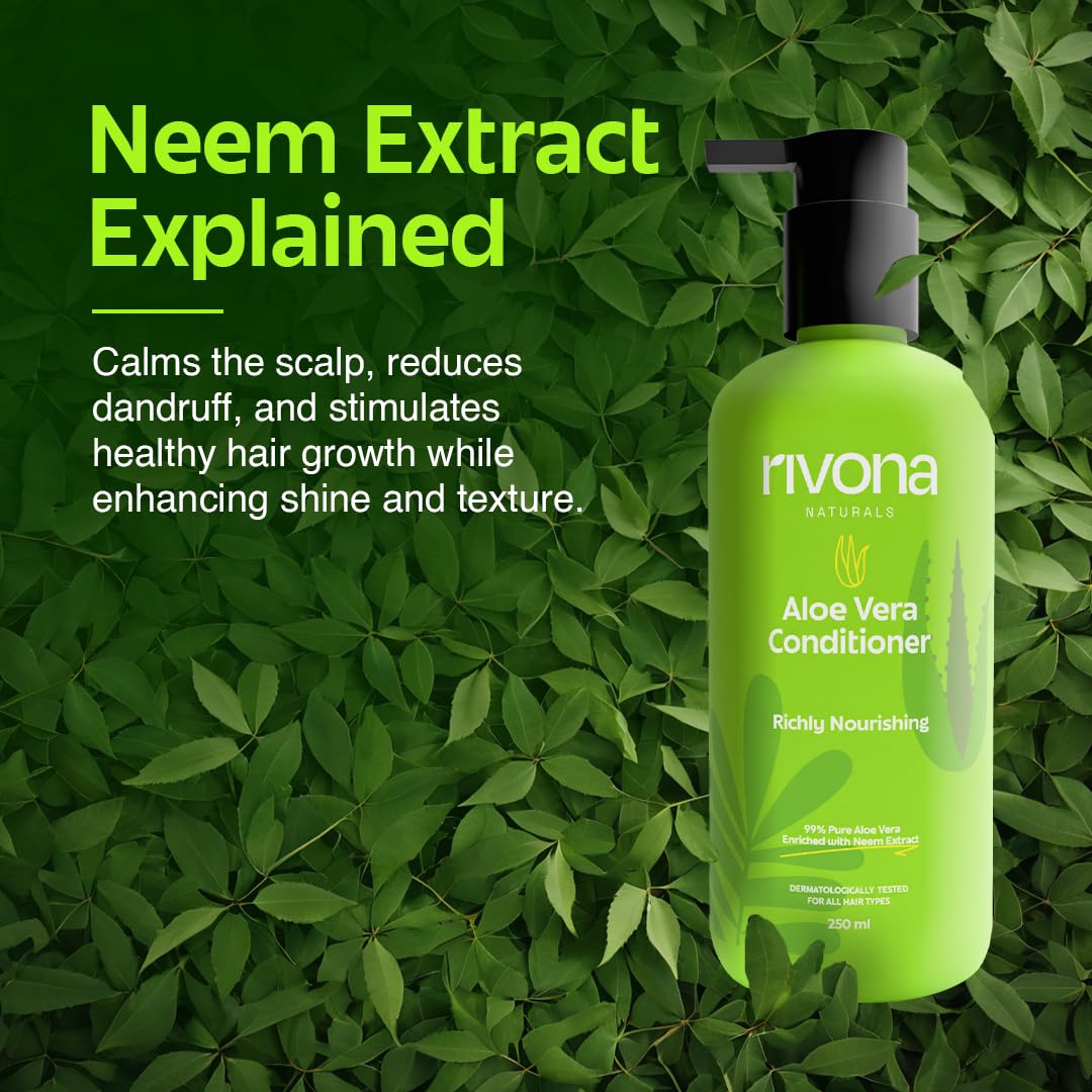 Rivona Aloe Vera Conditioner, hydrating hair conditioner, smooth hair care, aloe based conditioner, daily hair care