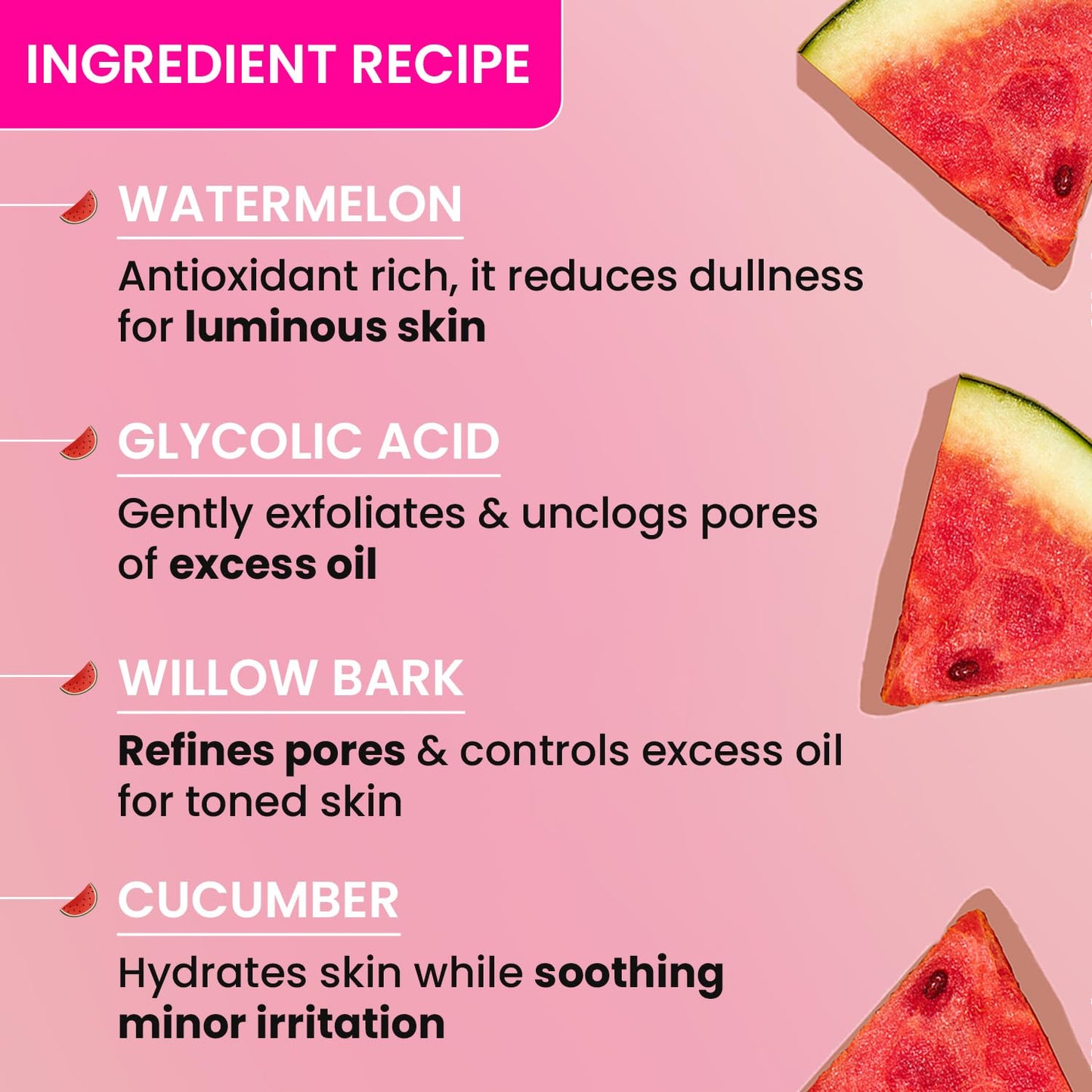 Dot & Key Watermelon Glycolic Toner, exfoliating skincare toner, pore refining care, smooth texture skin