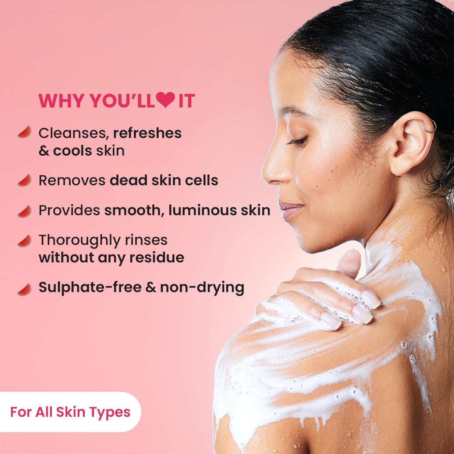 Dot & Key Watermelon Glycolic Shower Gel, smooth skin body care