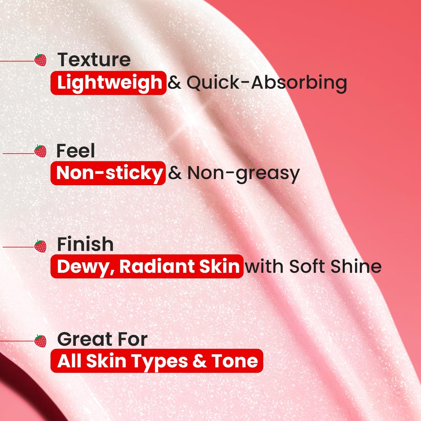 Dot & Key Strawberry Dew Strobe Cream, instant glow hydration, radiant pearl pink finish, glow makeup