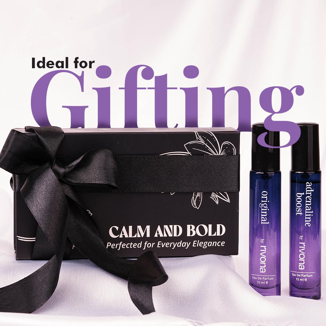 Rivona Calm and Bold Perfume Set, fragrance gifting set, premium perfume combo