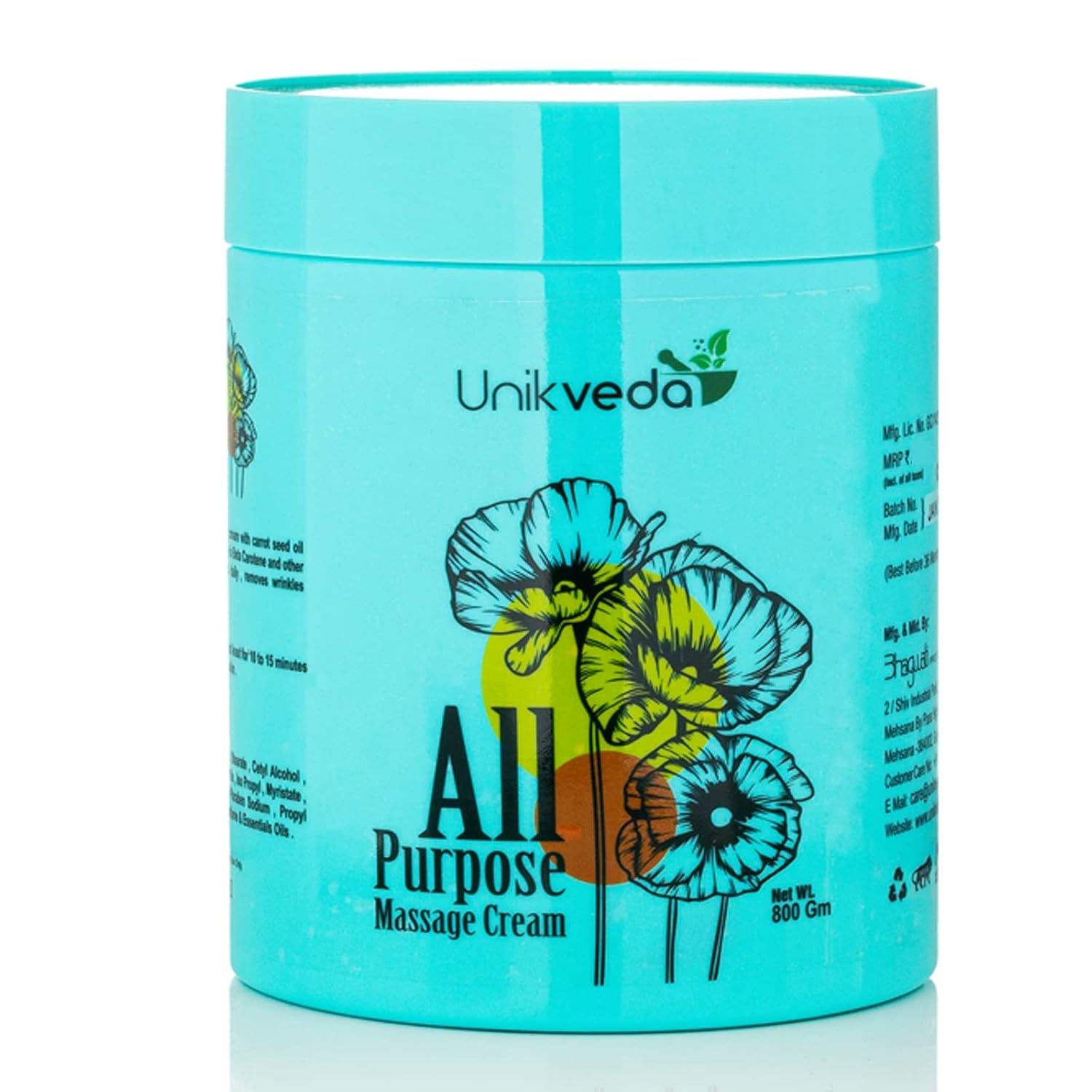 Unikveda All Purpose Cream, deep moisturising cream, multi use skincare, skin protection care, salon size