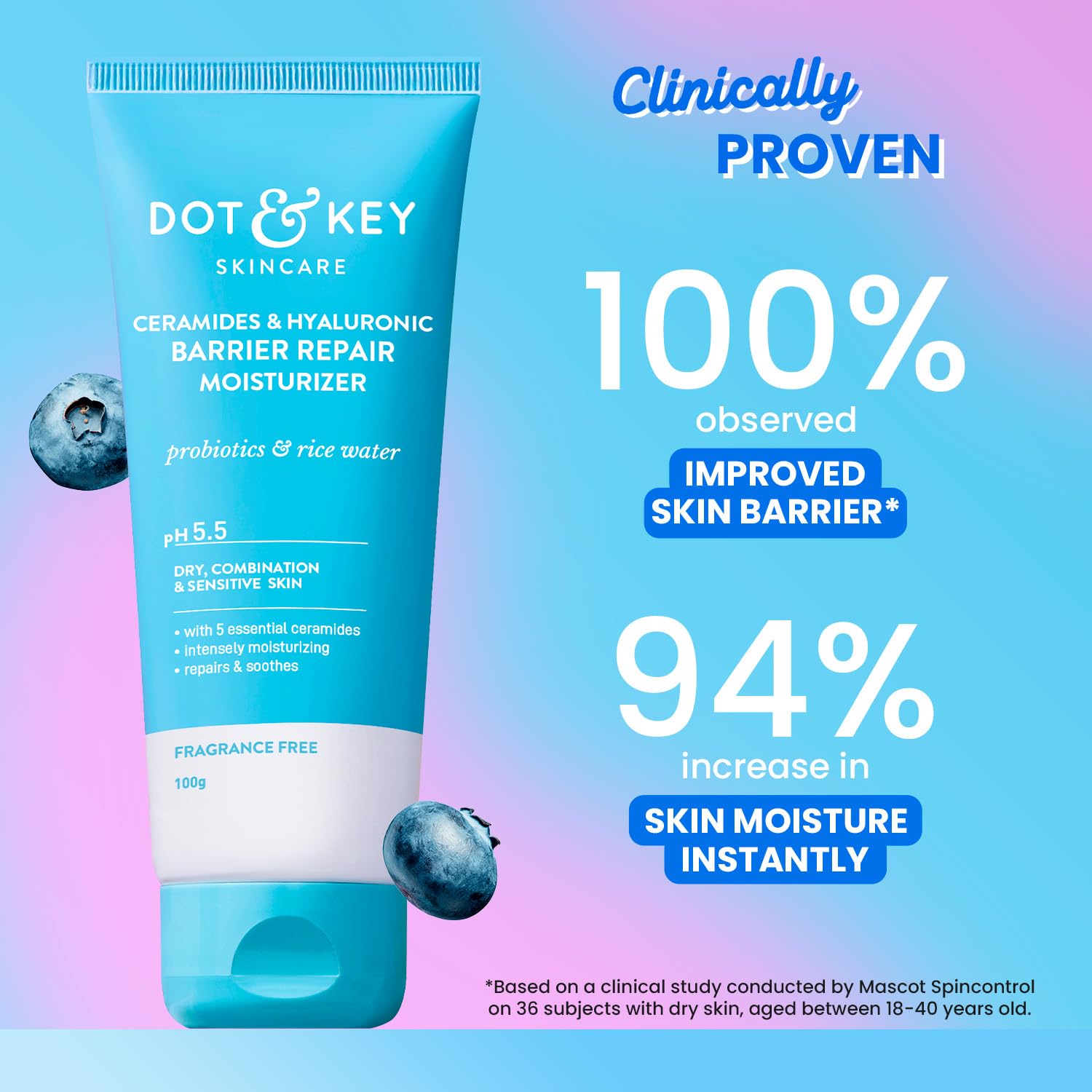 Dot & Key Barrier Repair Moisturizer, deep hydration skincare, ceramide face cream, barrier support