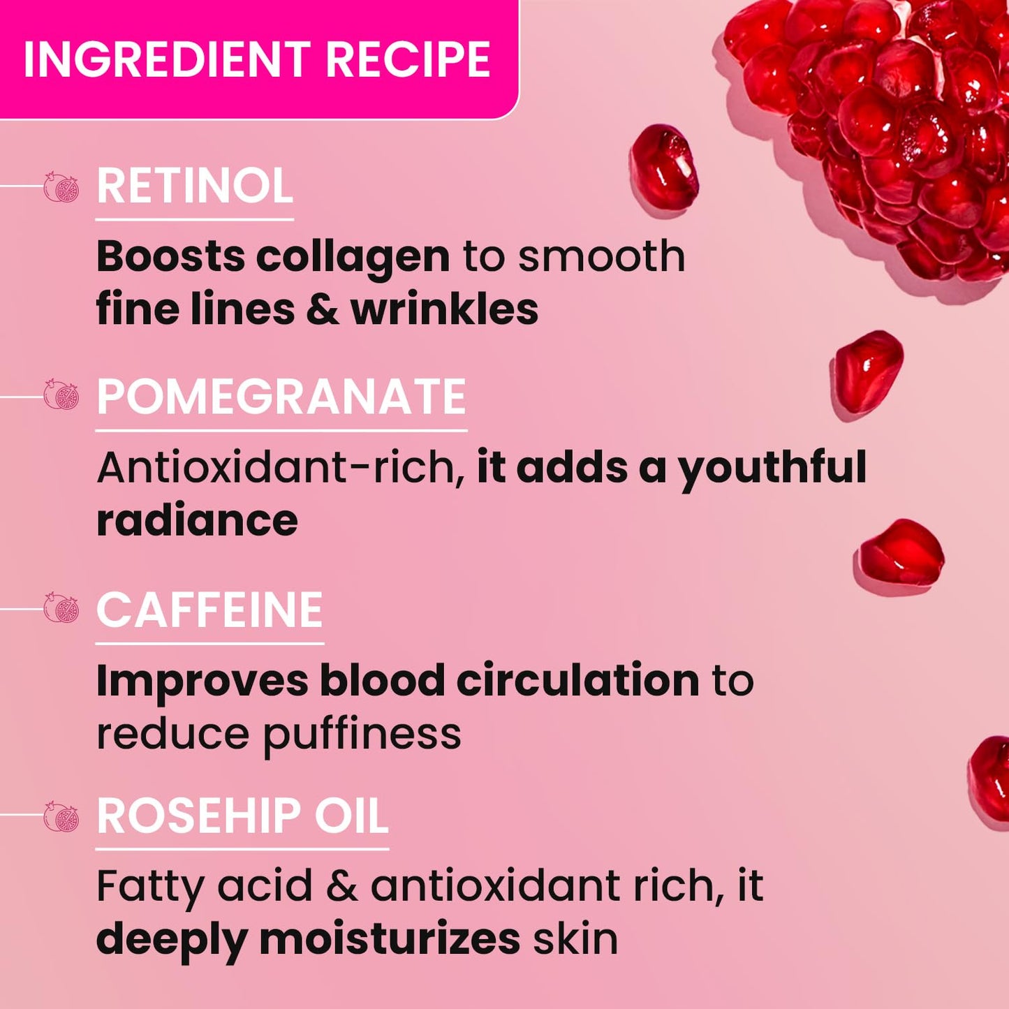 Dot & Key Pomegranate Retinol Eye Cream, smoothing under eye care