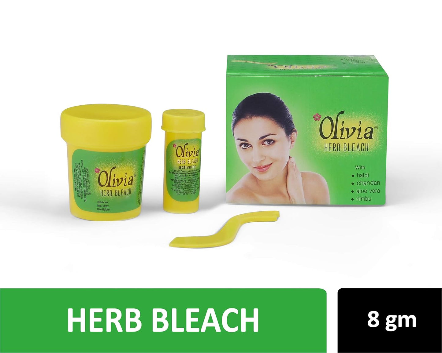 Olivia Herbal Bleach, gentle bleaching care, sensitive skin bleach, professional use