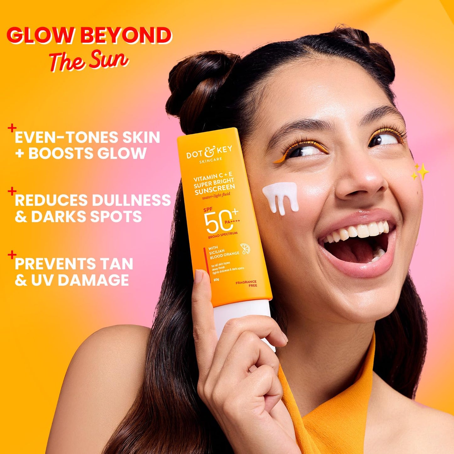 Dot & Key Vitamin C E Sunscreen SPF 50, brightening sun protection
