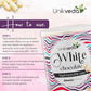 Unikveda White Chocolate Wax, hydrosoluble hair removal wax, smooth skin waxing, salon wax, gentle wax