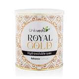 Unikveda Royal Gold Wax, gold infused hair removal wax, premium waxing care, salon wax, smooth skin