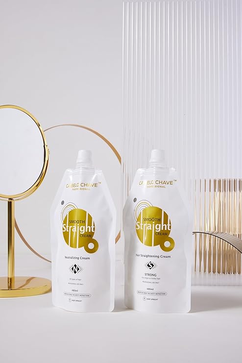 Cabelo Chave Straightening , Neutralizing Cream For Smooth & Shiny Hair 480ml