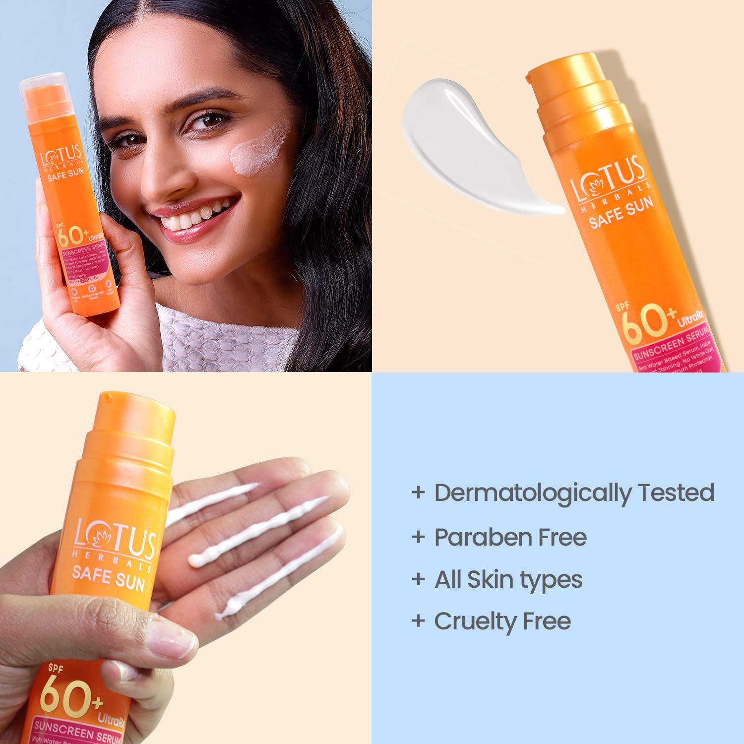 Lotus Herbals Safe Sun UltraRX Sunscreen Serum, sunscreen serum, SPF 60 PA++++