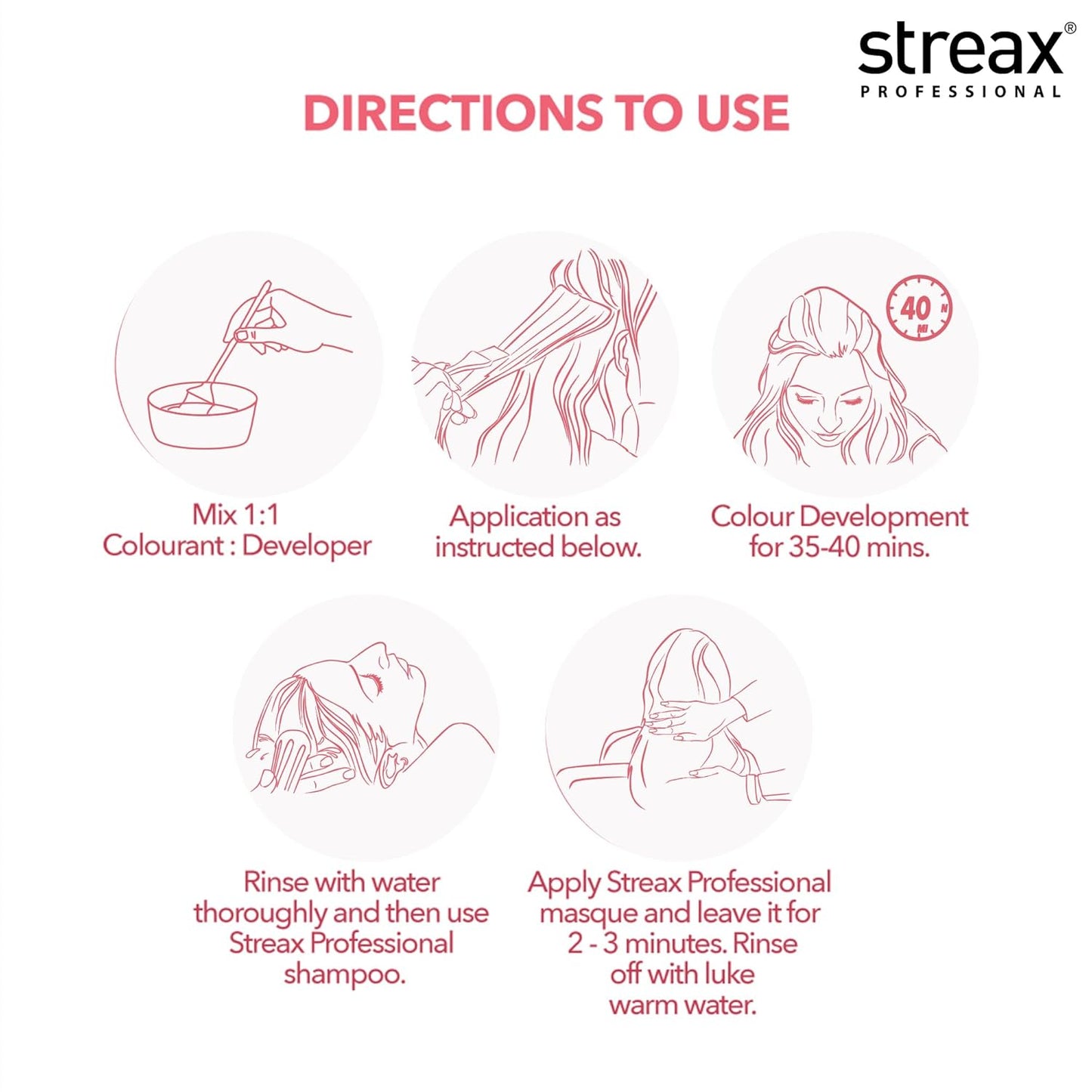 Streax Professional Argan Secrets Light Brown 5 Hair Colour 60g