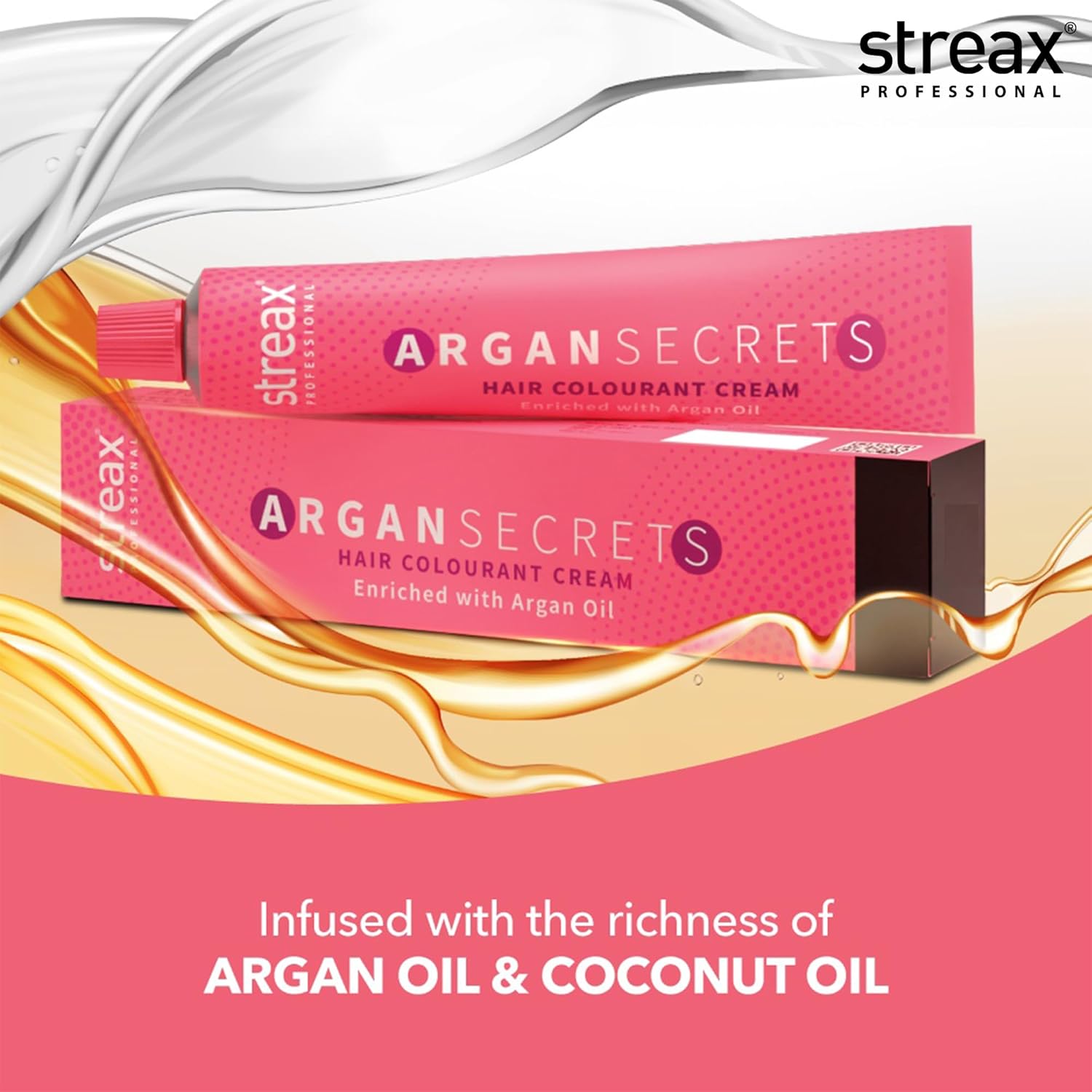 Streax Professional Argan Secrets Natural Black Hair Colour 90g