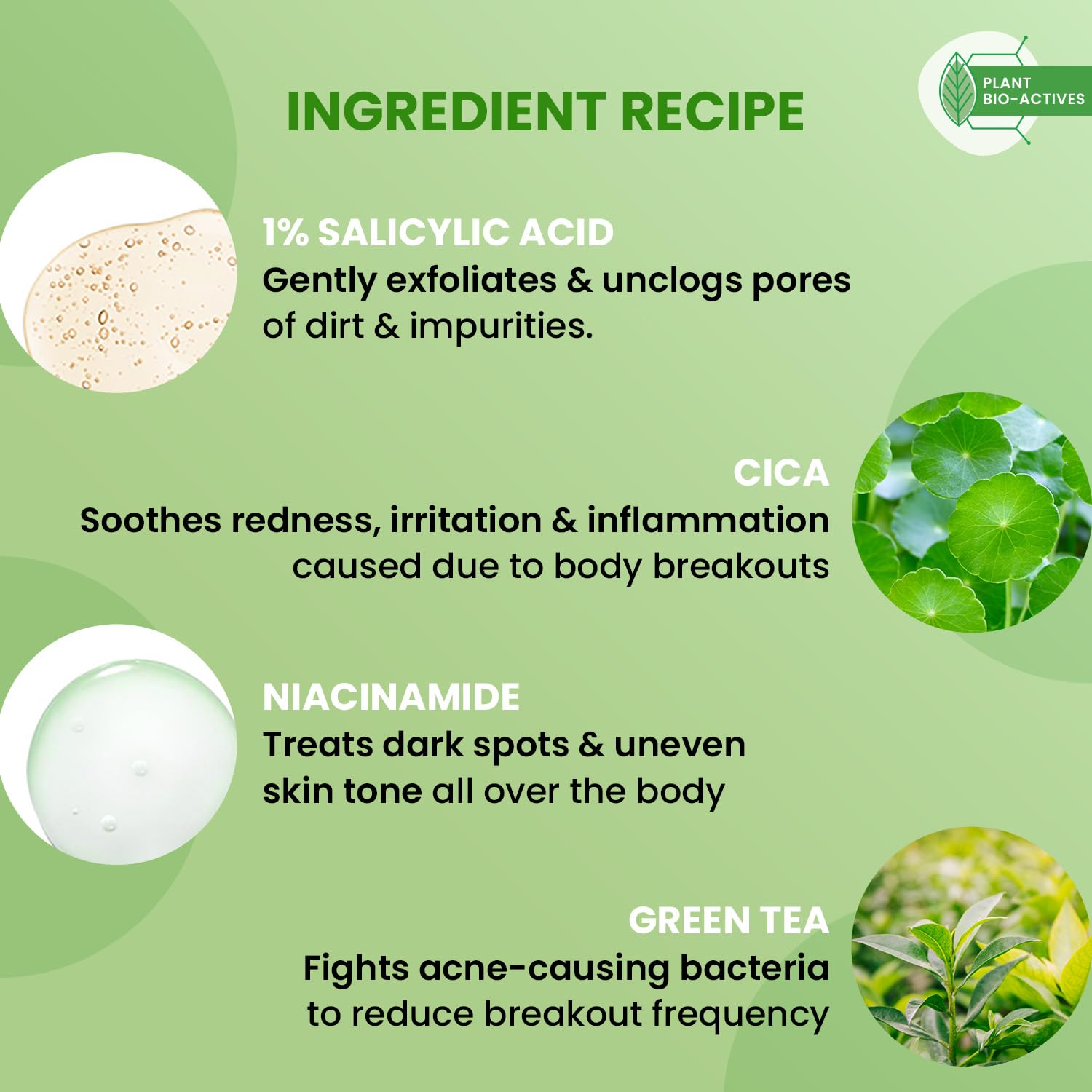 Dot & Key Cica Salicylic Shower Gel, body acne care cleanser