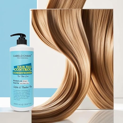 Cabelo Chave Hair Fall Control Conditioner l Strengthens Roots, Reduces Breakage & Revitalizes Hair 1000ml