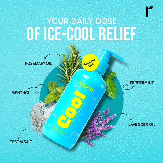 Rivona Cool Epsom Body Wash, cooling skin cleanser, refreshing body care, daily wash