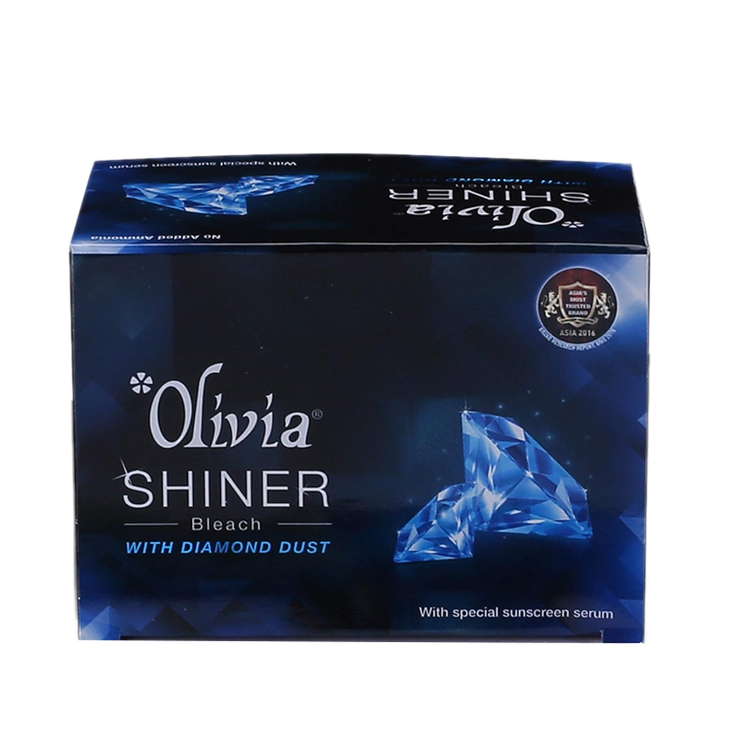 Olivia Shiner Bleach, instant glow face bleach, clear skin look, professional bleach
