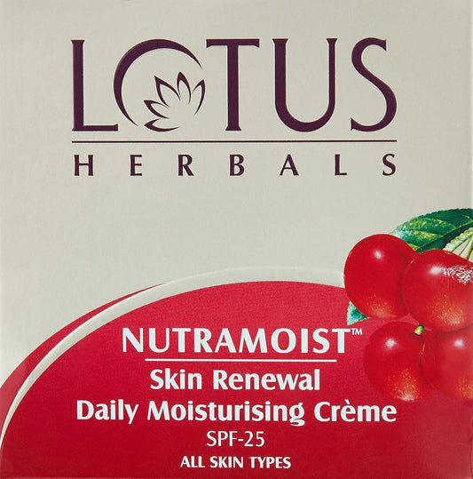 Lotus Herbals Nutramoist Skin Renewal Daily Moisturising Cream, day cream, SPF 25