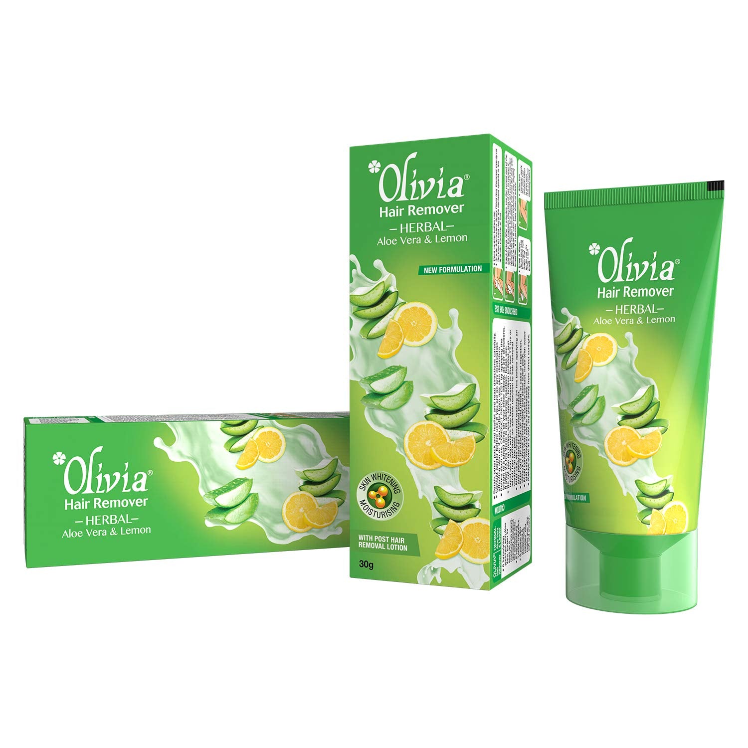 Olivia Herbal Hair Remover Cream, gentle hair removal care, smooth skin feel, herbal depilatory