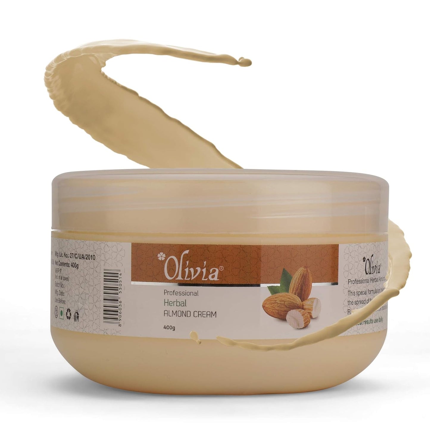 Olivia Almond Massage Cream, nourishing skin massage, almond oil enriched cream, professional salon