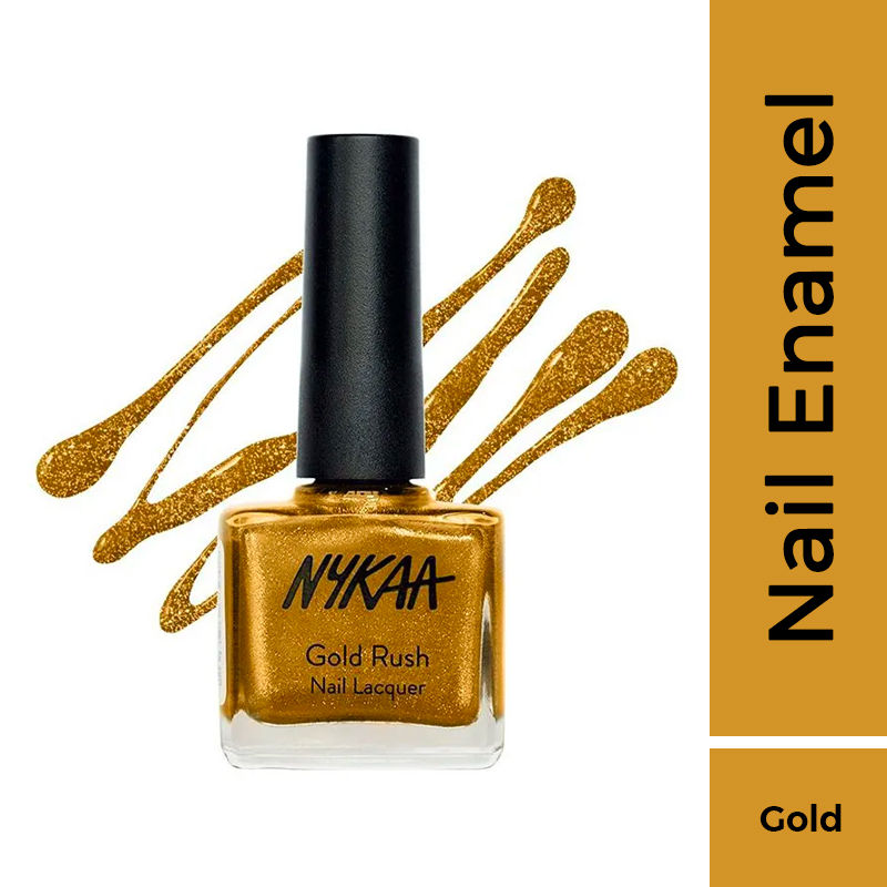 Nykaa Gold Rush Nail Lacquer - Gold Mine 113|9 ml|MRP 249