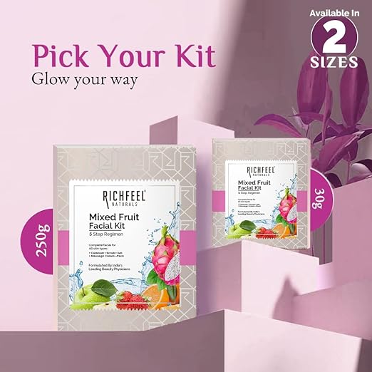 Richfeel Mixed Fruit Facial kit|250 gms|MRP 1850