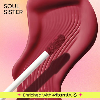 Nykaa All Day Matte Long Lasting Transferproof Liquid Lipstick - Soul Sister|2.1 ml|MRP 425