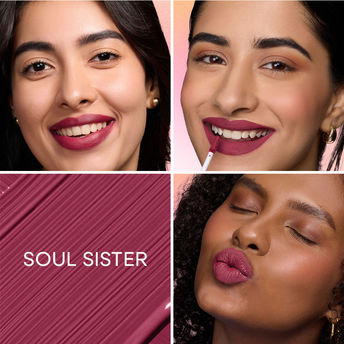 Nykaa All Day Matte Long Lasting Transferproof Liquid Lipstick - Soul Sister|2.1 ml|MRP 425