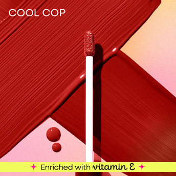Nykaa All Day Matte Long Lasting Transferproof Liquid Lipstick - Cool Cop|2.1 ml|MRP 425
