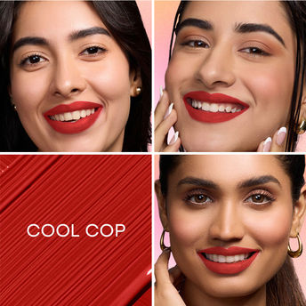 Nykaa All Day Matte Long Lasting Transferproof Liquid Lipstick - Cool Cop|2.1 ml|MRP 425