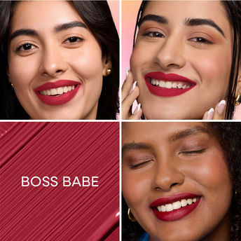 Nykaa All Day Matte Long Lasting Transferproof Liquid Lipstick - Boss Babe|2.1 ml|MRP 425