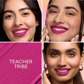 Nykaa All Day Matte Long Lasting Transferproof Liquid Lipstick - Teacher Tribe|2.1 ml|MRP 425