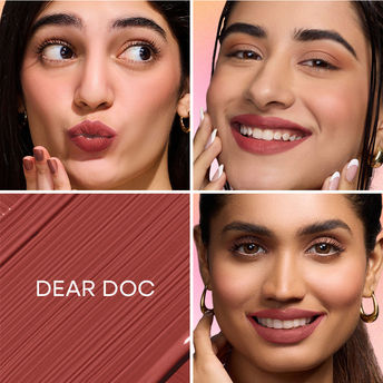 Nykaa All Day Matte Long Lasting Transferproof Liquid Lipstick - Dear Doc|2.1 ml|MRP 425