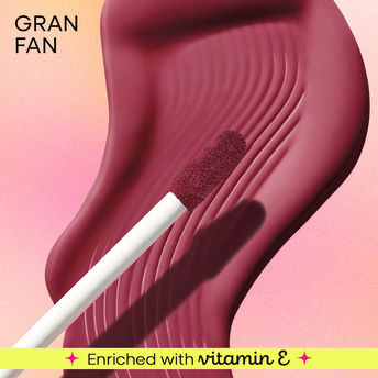 Nykaa All Day Matte Long Lasting Transferproof Liquid Lipstick - Gran Fan|2.1 ml|MRP 425