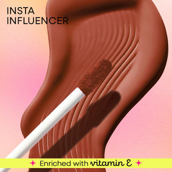 Nykaa All Day Matte Long Lasting Transferproof Liquid Lipstick - Insta Influencer|2.1 ml|MRP 425