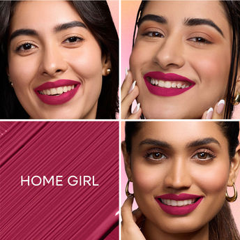 Nykaa All Day Matte Long Lasting Transferproof Liquid Lipstick - Home Girl|2.1 ml|MRP 425