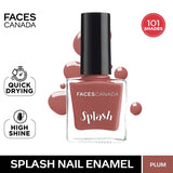 Faces Canada Splash Nail Enamel � 207 Plum|8 ml|MRP 129
