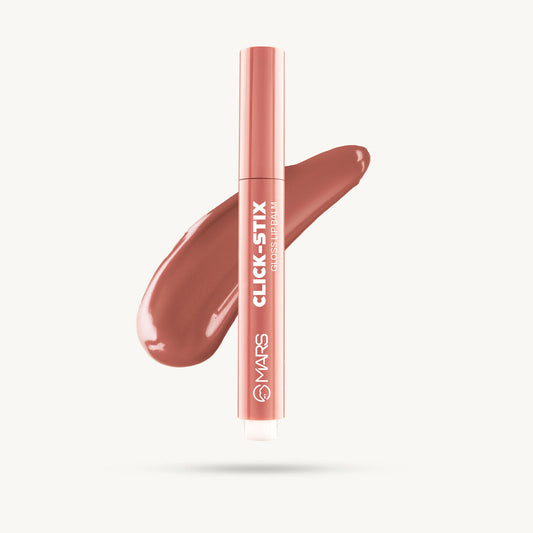 Mars Click Stix | Gloss Lip Balm 07 - Glazed Peach|2 gms|MRP 349