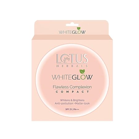 Lotus Herbals WhiteGlow Flawless Complexion Compact - Rich Ivory C1|10 gms|MRP 260
