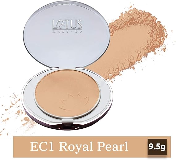 Lotus Herbals Ecostay Ideal Finish Pressed Powder � Royal Pearl EC 1|9 gms|MRP 695