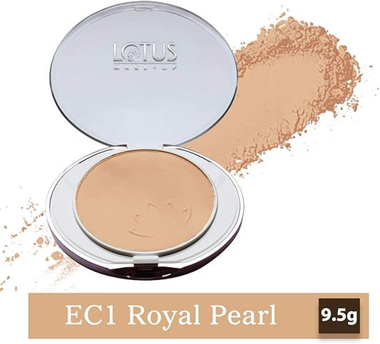 Lotus Herbals Ecostay Ideal Finish Pressed Powder � Royal Pearl EC 1|9 gms|MRP 695