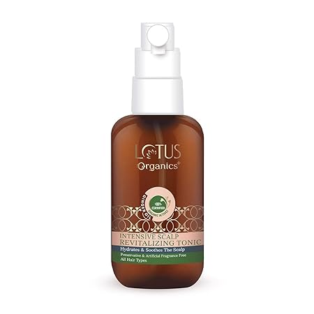 Lotus Organics Intensive Scalp Revitalizing Hair Tonic|100 ml|MRP 795