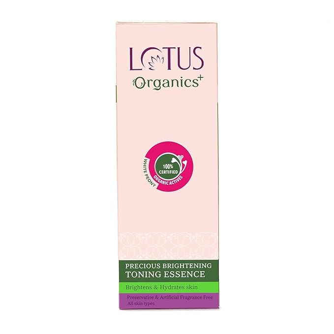 Lotus Organics Precious Brightening Toning Essence|50 ml|MRP 545