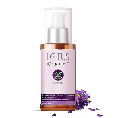 Lotus Organics+ Plant Retinol Oil to Foam Cleanser|100 ml|MRP 595